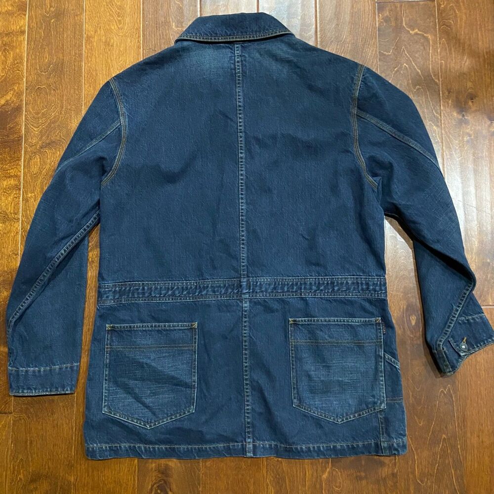 DKNY Jeans Vintage Blue Denim Chore Jacket & Jean Suit Set Men's Size XL/38 - Picture 5 of 16